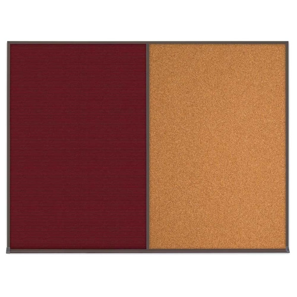 Triple Door Radius Corkboard, 72"X48", B